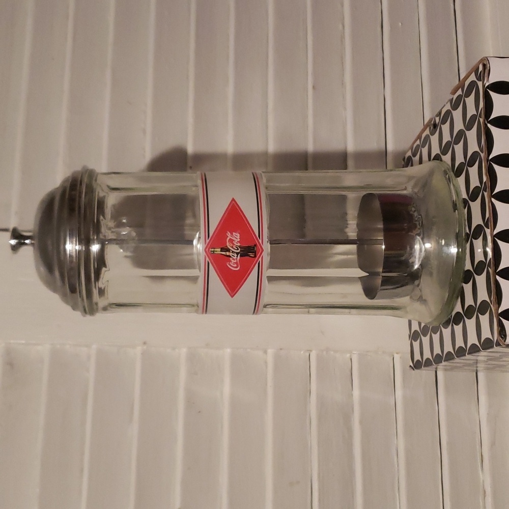 Vintage Coke Straw Container